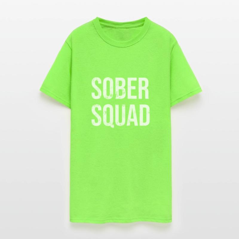 Sober Squad white lettering distressed