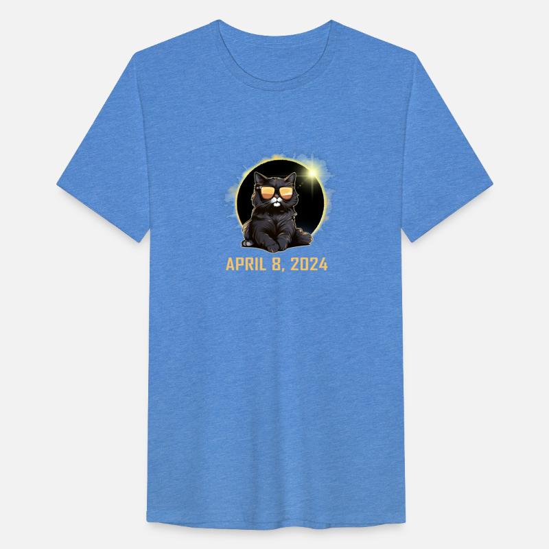 Solar Eclipse 2024 Cat Wearing Solar Eclipse Glass