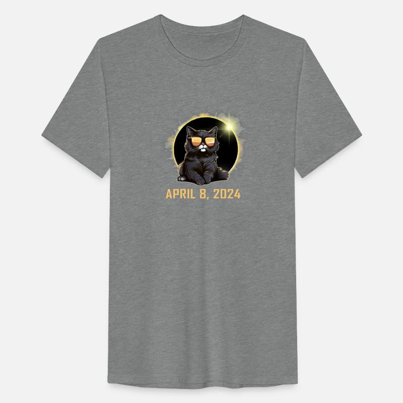 Solar Eclipse 2024 Cat Wearing Solar Eclipse Glass