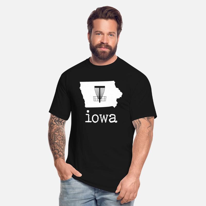 State of Iowa Disc Golf Long Sleeve Golfer Golfing