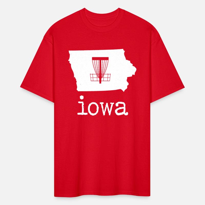 State of Iowa Disc Golf Long Sleeve Golfer Golfing