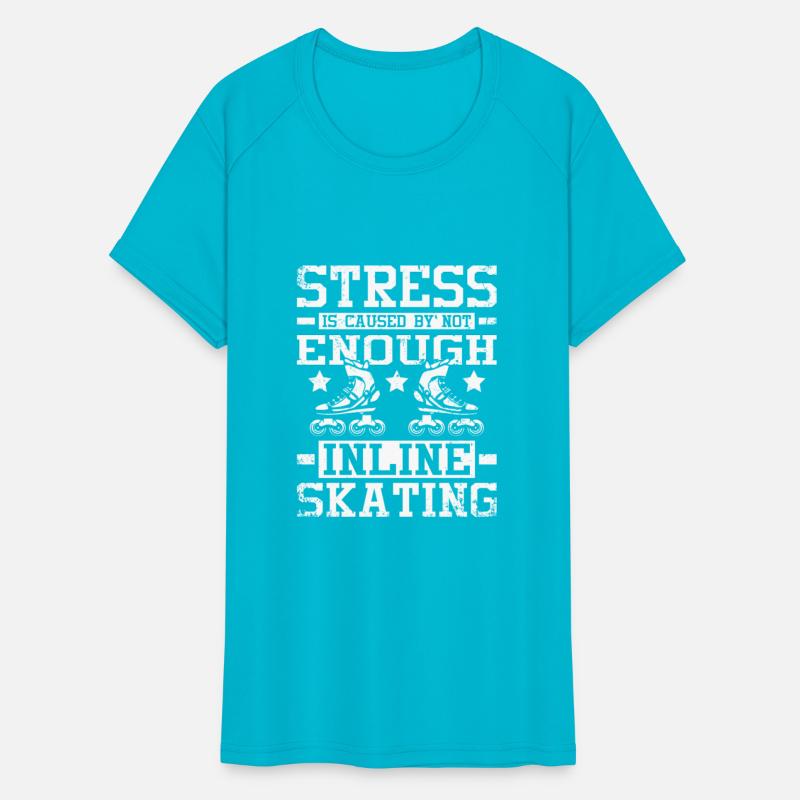 Stress is caused by not enough inline skating