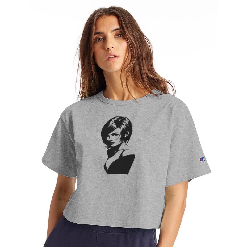 Stylish Graphic Art Featuring Woman Design