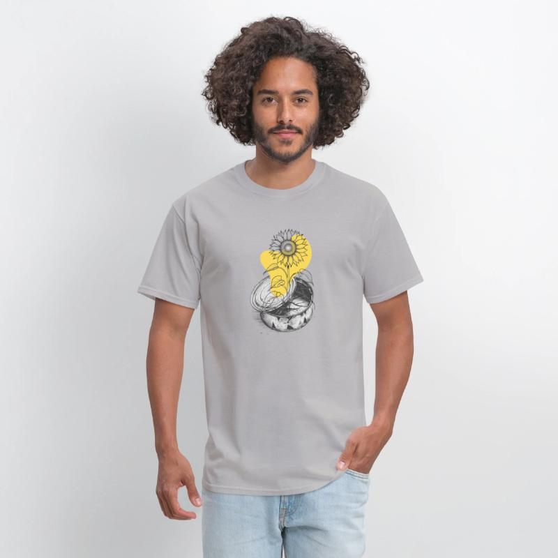 Sunflower from Tin Can Shirt Bold Eco Message Tee
