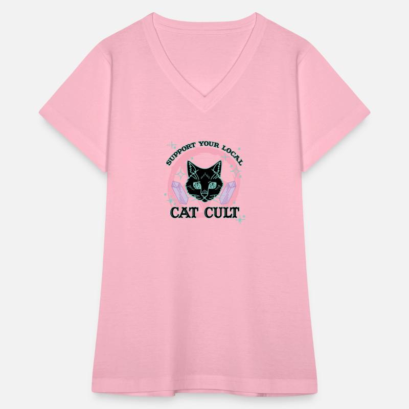 Support Your Local Cat Cult - Pink Pastel Goth