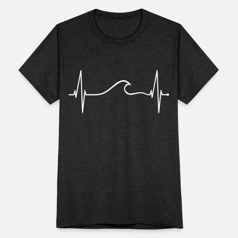 Surfer Heartbeat Surfers Heart Wave Surf Girl Boy