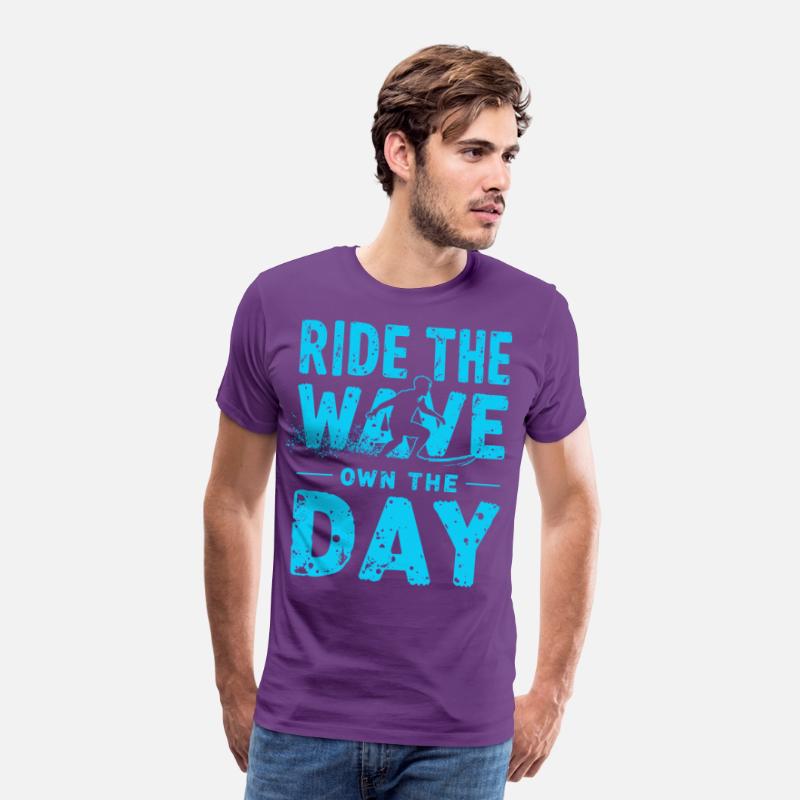 Surfer Ride the Wave – Own the Day Saying