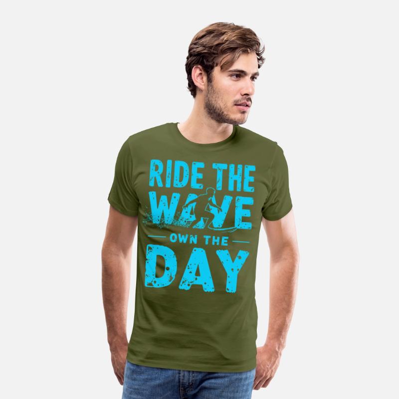 Surfer Ride the Wave – Own the Day Saying