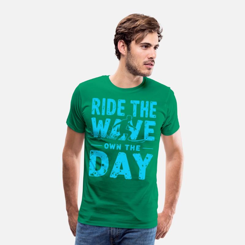Surfer Ride the Wave – Own the Day Saying