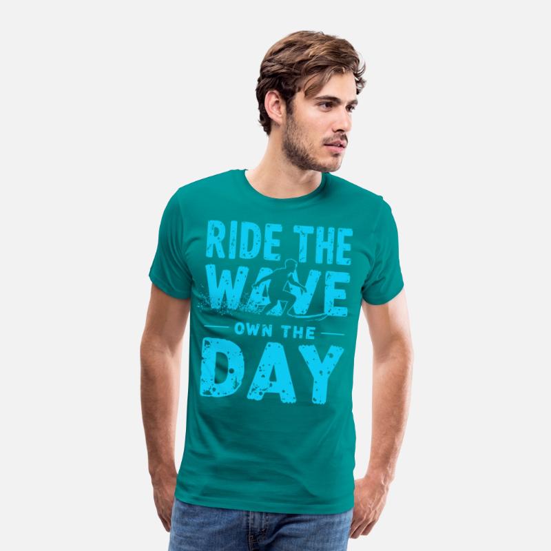 Surfer Ride the Wave – Own the Day Saying