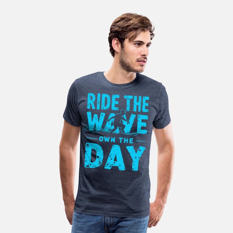 Surfer Ride the Wave – Own the Day Saying