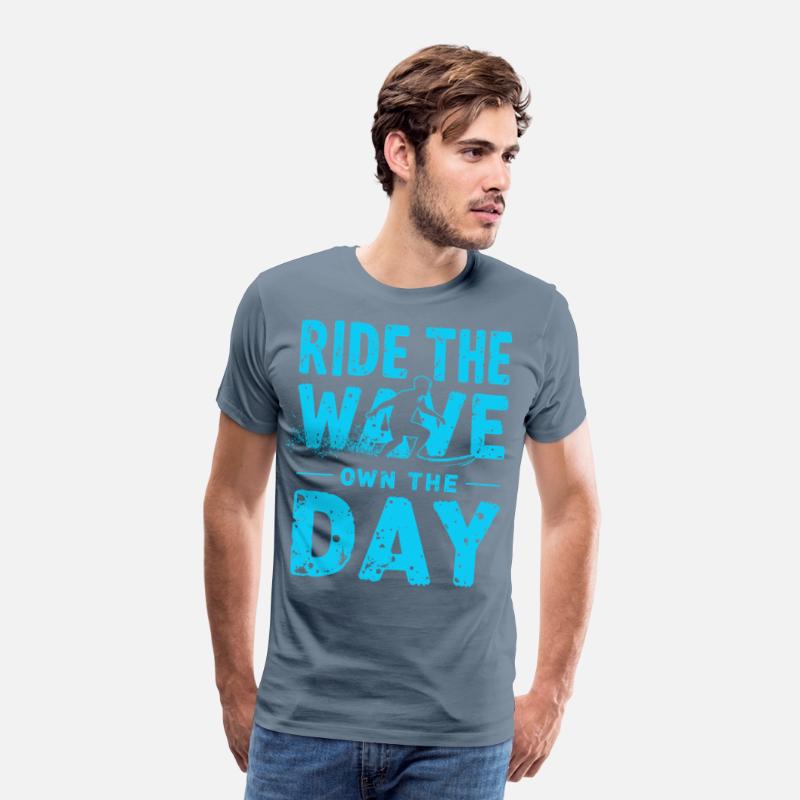 Surfer Ride the Wave – Own the Day Saying