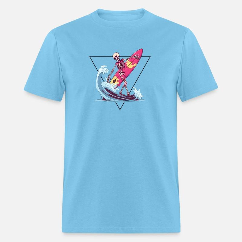 Surfer Skeleton Beach Summer Vibes