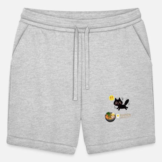 Surprised Ramen-Loving Black Cat