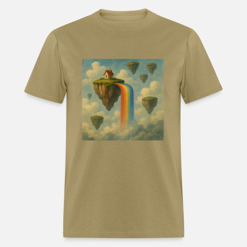 Surreal Landscape with Floating Islands