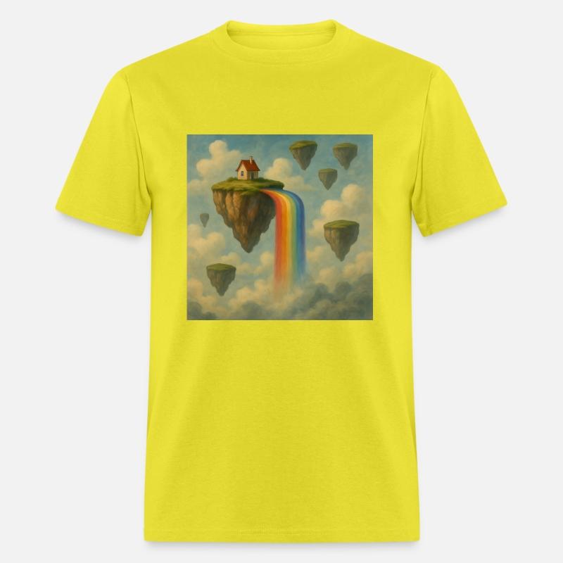 Surreal Landscape with Floating Islands