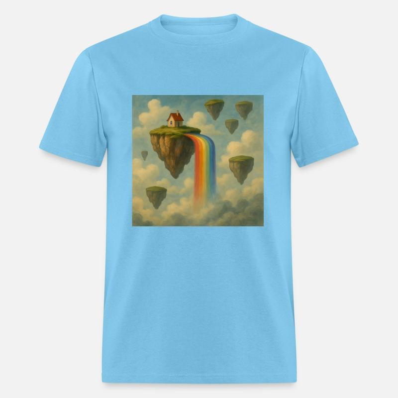 Surreal Landscape with Floating Islands