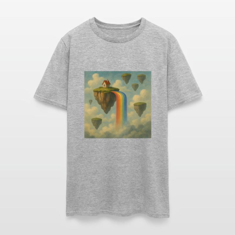 Surreal Landscape with Floating Islands