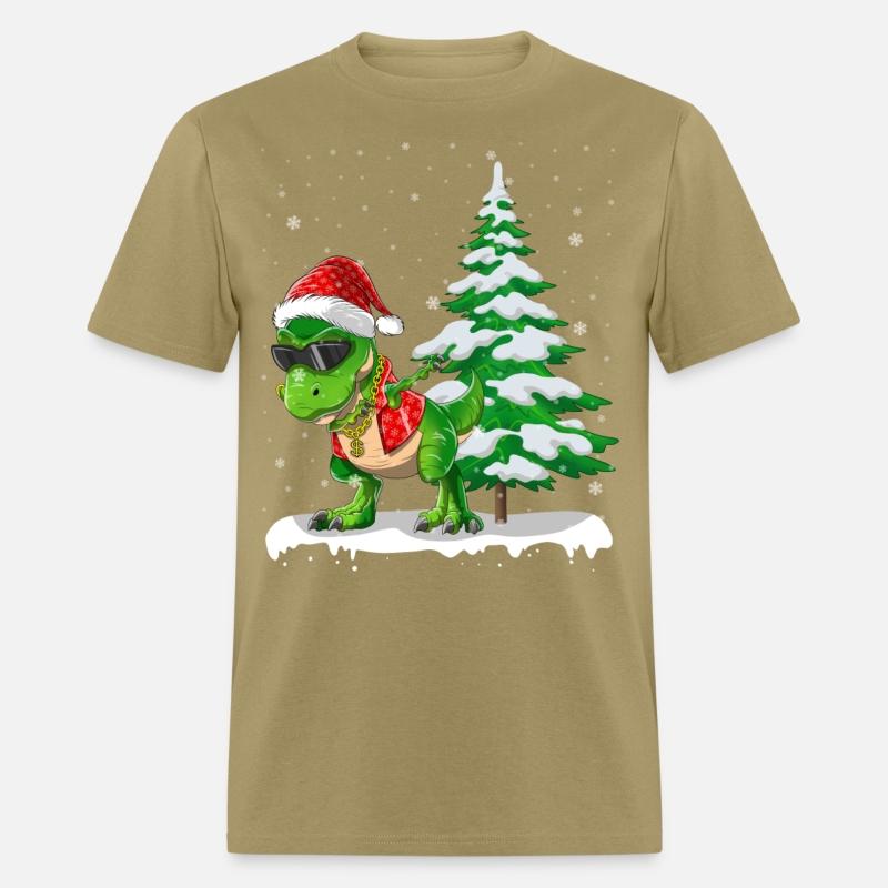 T-Rex Dabbing Dinosaur Rapper Hip Hop Christmas