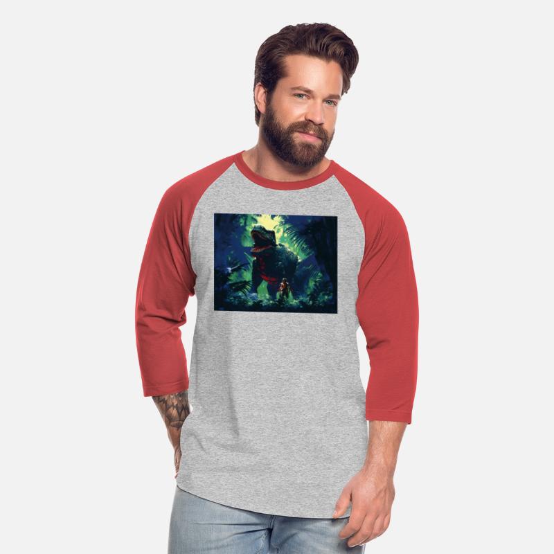 T-Shirt viglomir Tyrannosaurus Rex next to a v