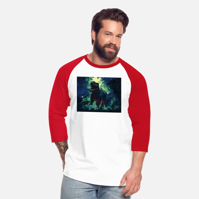 T-Shirt viglomir Tyrannosaurus Rex next to a v