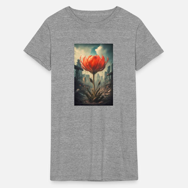 The last red flower in a dystopian future