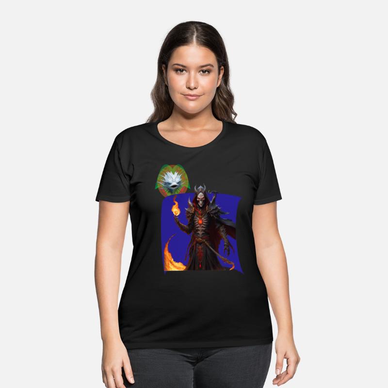 The powerful wizard with the glowing skull