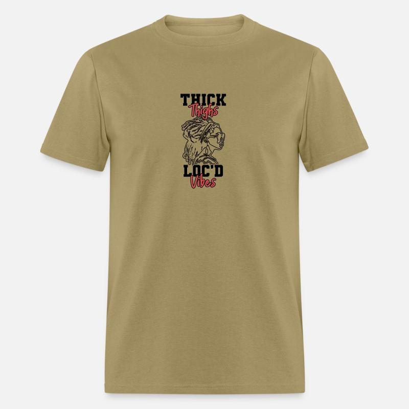 Thick Thighs Loc'd Vibes Afro Hair Black American