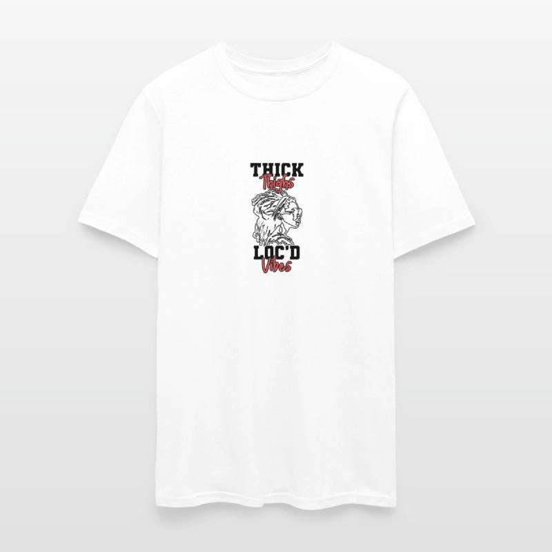 Thick Thighs Loc'd Vibes Afro Hair Black American