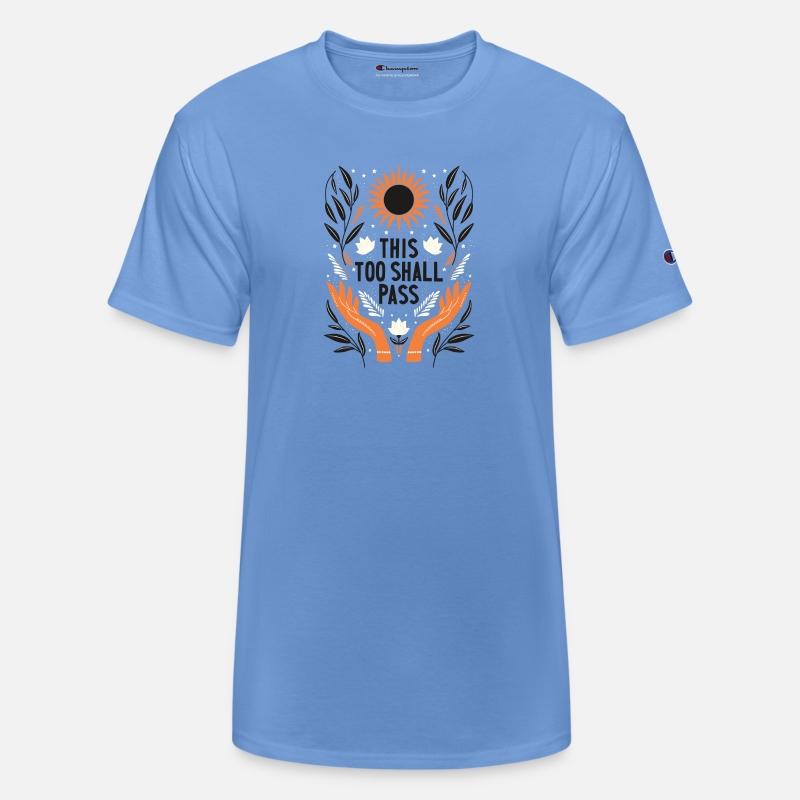 This Too Shall Pass Motivation Phrase Illustration