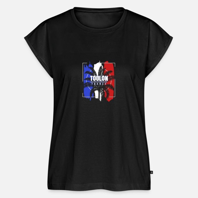 Toulon France French Flag Palm Tree Beach