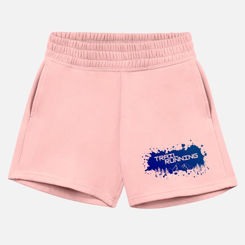 Trail running mountains and forest.