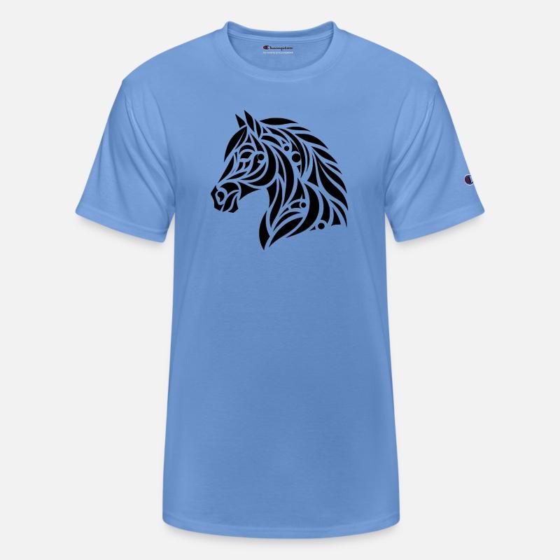 Tribal Horse Head Portrait Pony Tattoo