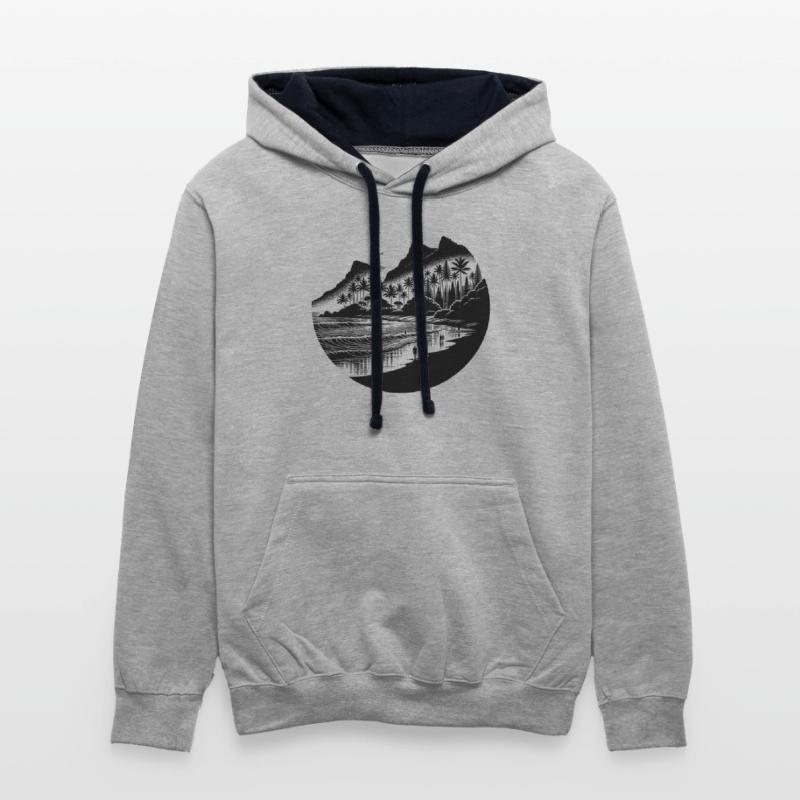 Tropical Beach And Sea With Palm Trees And