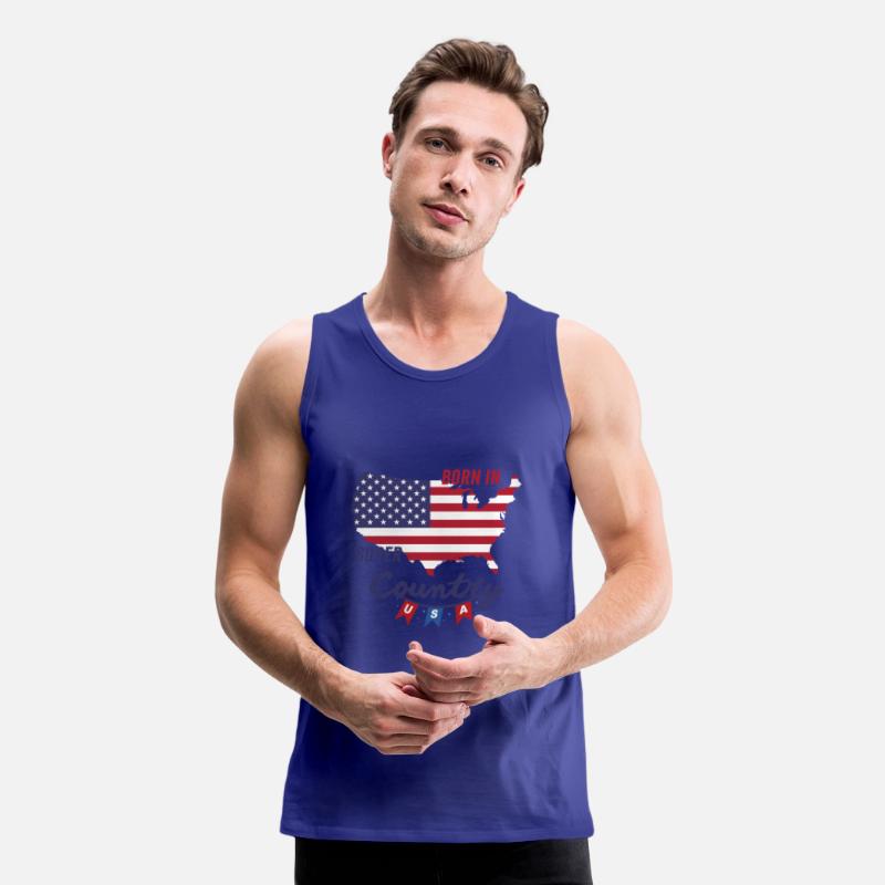 Tshirt 4th July America Born In Super Country