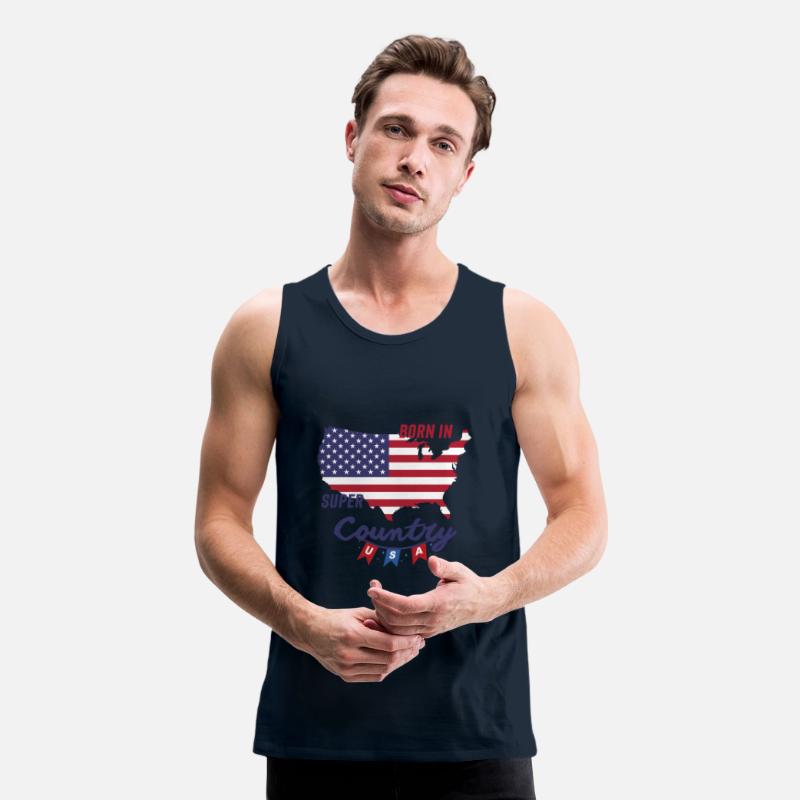 Tshirt 4th July America Born In Super Country