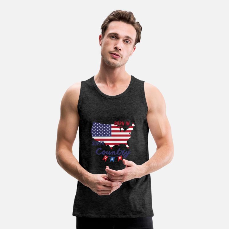 Tshirt 4th July America Born In Super Country