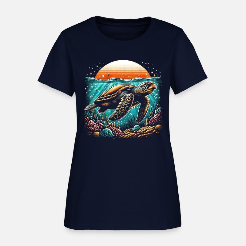 turtle swimming on the seabed 2