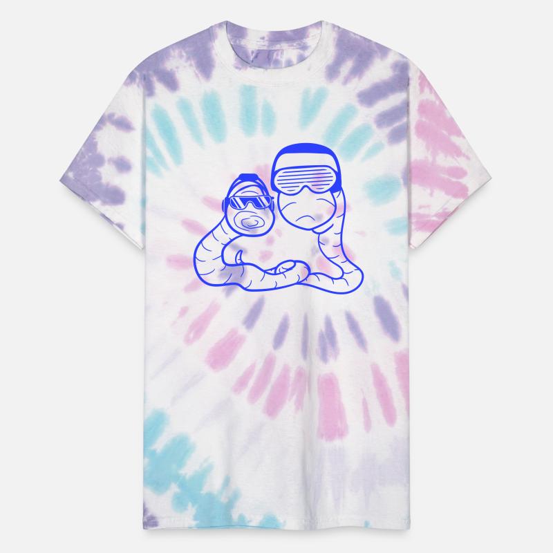 Two Cool DJ Worms Party Fun Team Friends Duo Crew