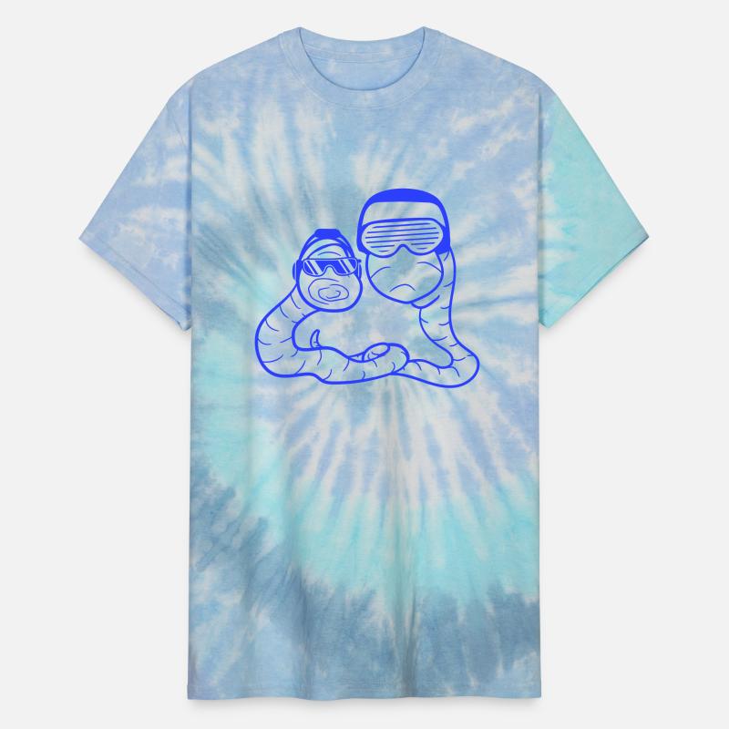 Two Cool DJ Worms Party Fun Team Friends Duo Crew