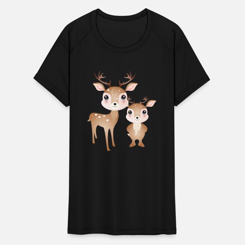 two cute deer - favorite motif for two