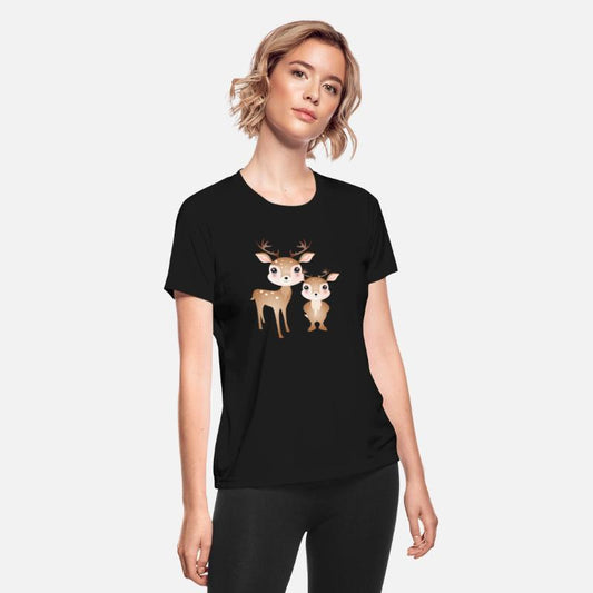 two cute deer - favorite motif for two