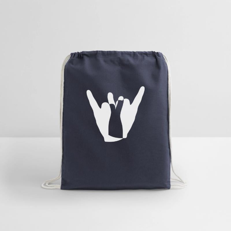 Two heavy metal hard rock horn finger hand gesture