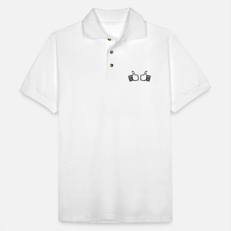 Two thumbs up pointing at me. Drawing. Hand drawn.