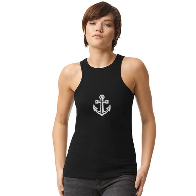 Very Old Anchor In Tattoo Style