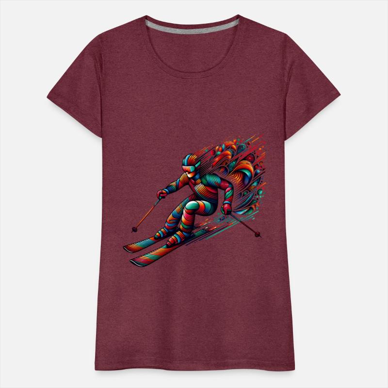 Vibrant Skiing Adventure Art