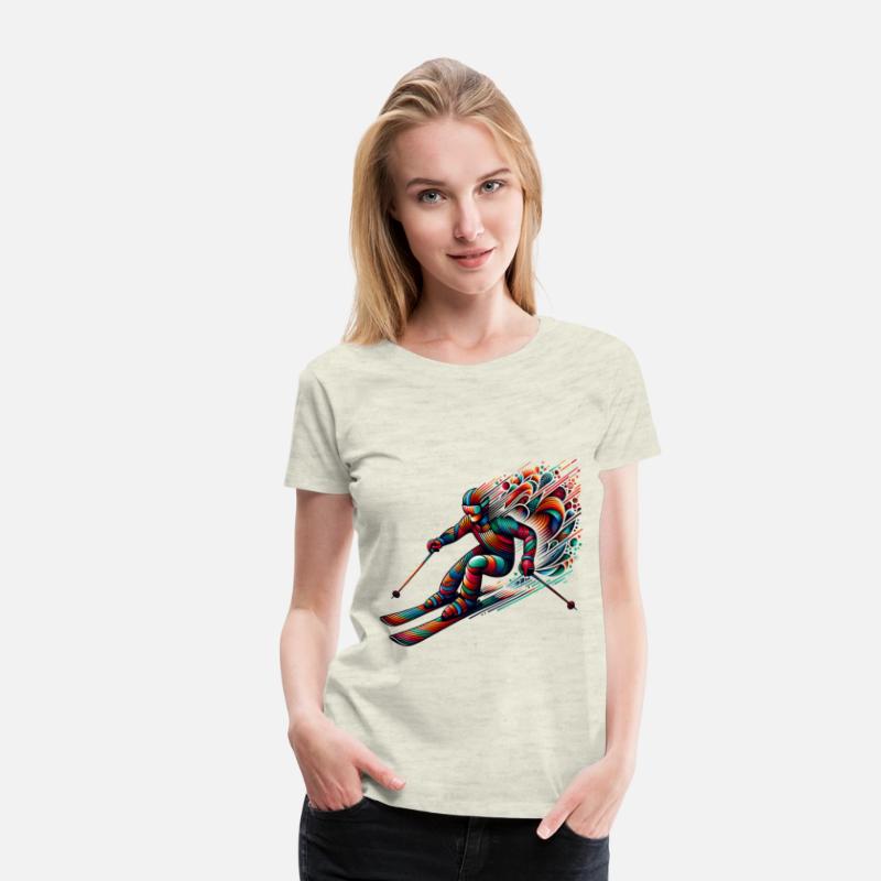 Vibrant Skiing Adventure Art