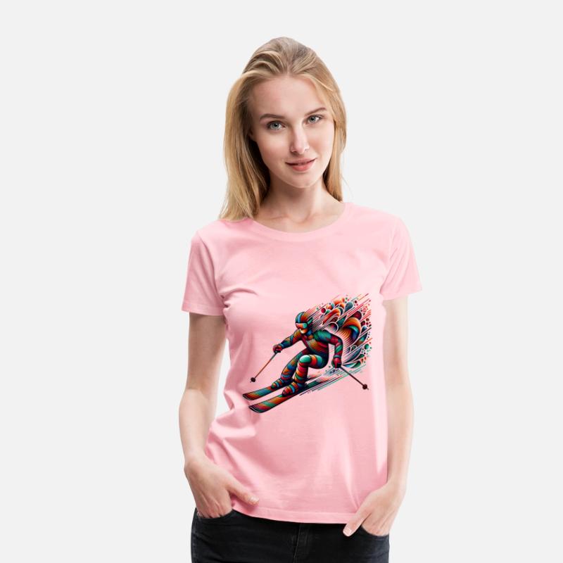 Vibrant Skiing Adventure Art