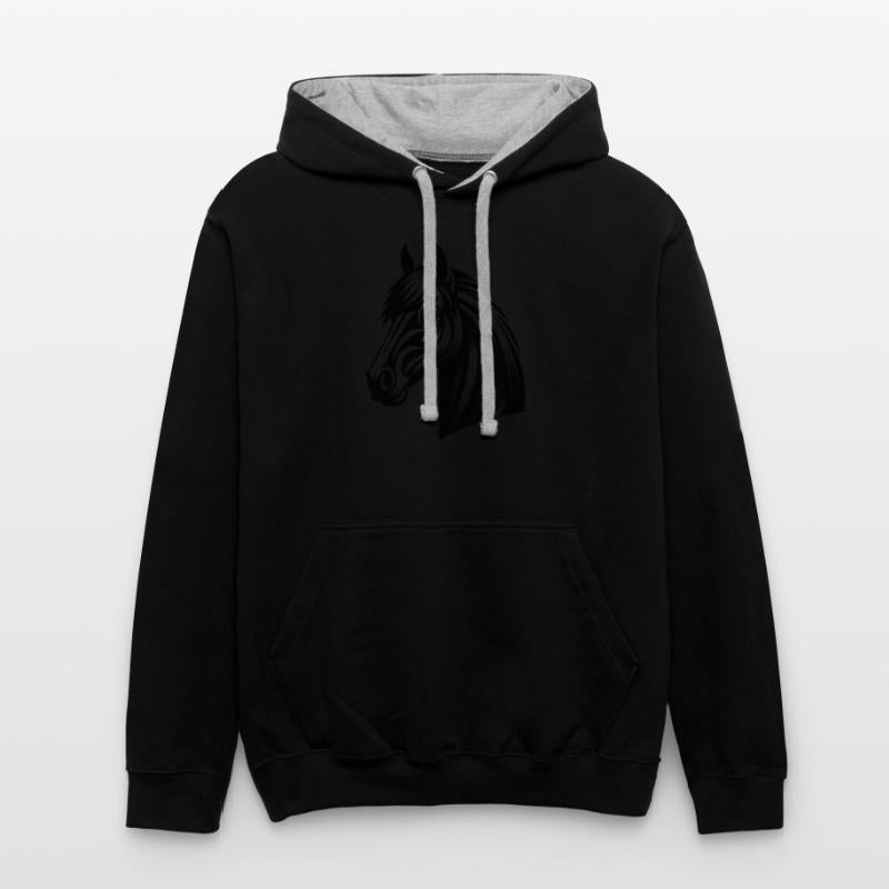 Vintage Horse Head Portrait Tattoo Style