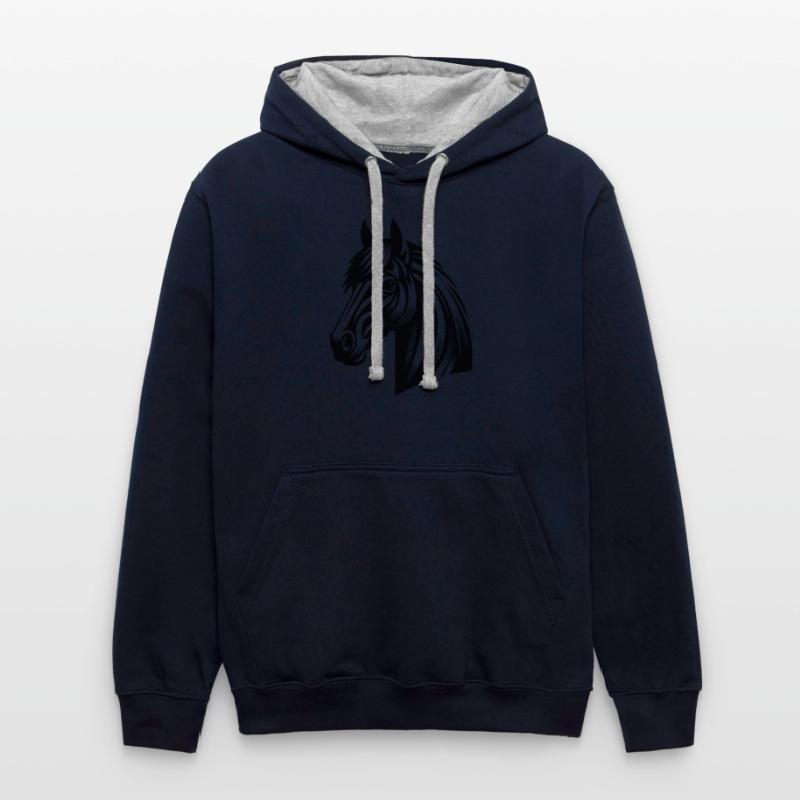 Vintage Horse Head Portrait Tattoo Style